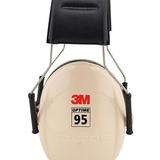 3M H6A  95轻薄型防护耳罩车间用降噪听力防护耳罩  白色防噪音隔音